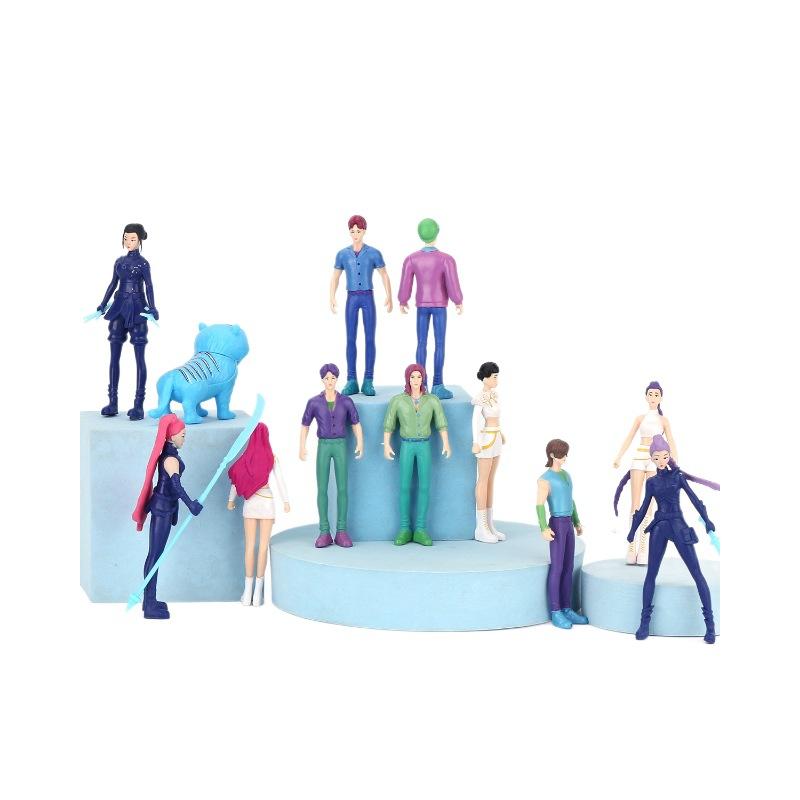 Witch Hunter Coven Collectible Figurine Set, Chibi Big Head PVC Action Figures, KPop Demon Hunters Lumi Mira Zoe Blind Box Toys, Desktop Decor Statues, Ideal Christmas Birthday Gift for K-POP Fans & Professional Collectors