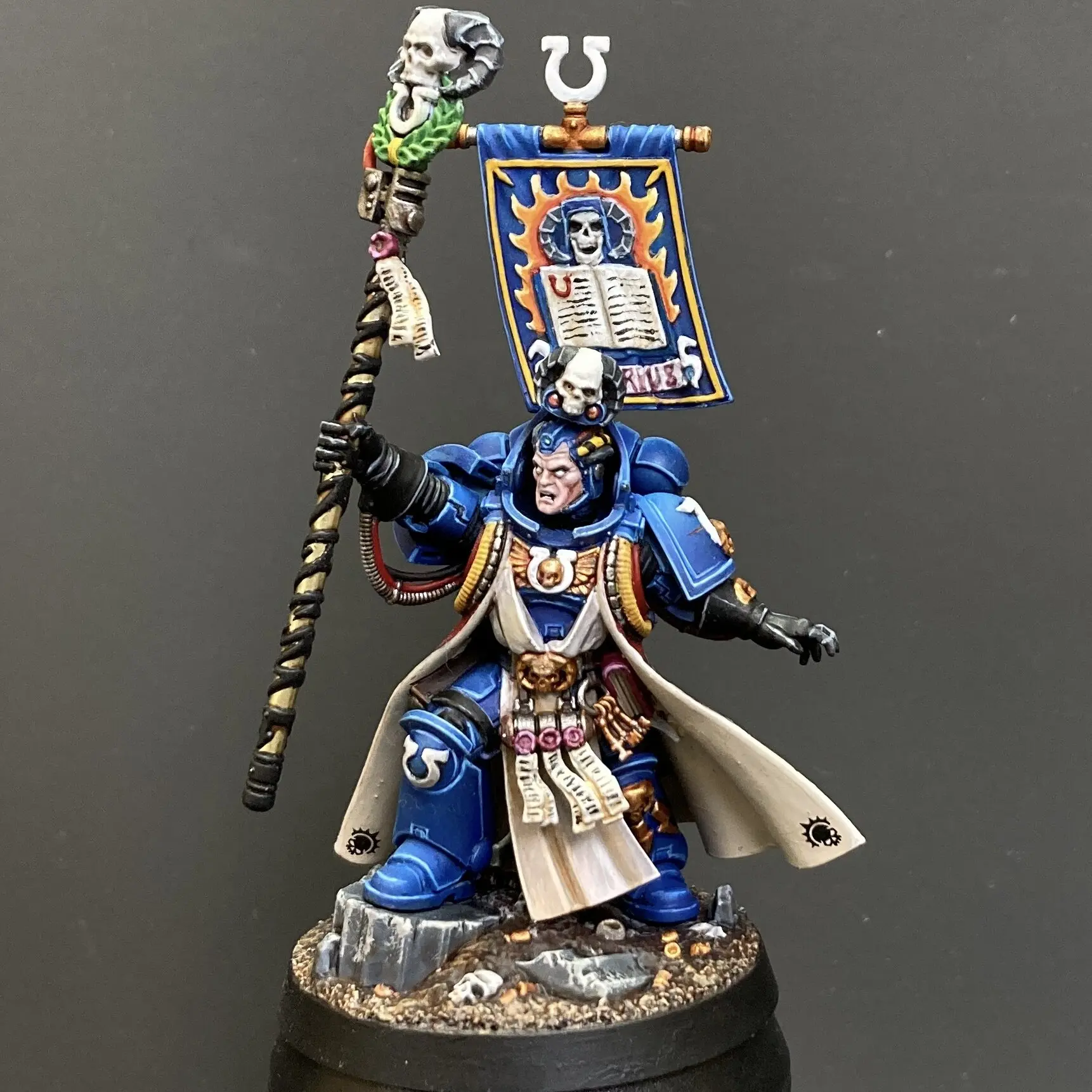 Ultramarines Chief Librarian Tigurius Pro Painted Space Marines Miniatures Commission