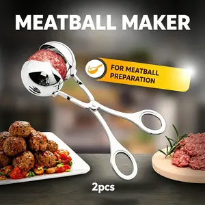 Portable Stainless Steel Meatball Maker Clip, DIY Round Ball Mold for Meatballs Fish Balls Rice Balls
