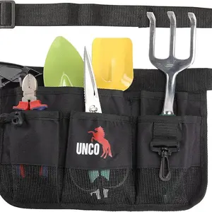 UNCO- Gardening Belt 13.2 x 9.5 x 1.2 inch Garden Tool Belts for Men, Waist Apron with Pockets, Construction, Carpenter Belt, for Men, Utility Belt Men