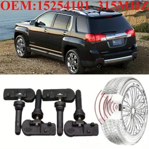 1Pcs/4Pcs OEM#15254101 #315MHZ TPMS/Tire Pressure Sensor For:#GMC(ACADIA CANYON SAVANA SIERRA TERRAIN YUKON) #CHEVROLET(EXPRESS HHR IMPALA MALIBU MONTE ORLANDO SILVERADO SONIC SPARK SUBURBAN TAHOE TRAVERSE TRAX VOLT) #PONTIAC(G3/5/6/8) #SAAB(9-4X 9-5)..