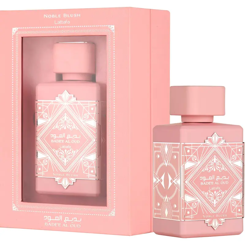 Lattafa Bade'e Al Oud Noble Blush for Unisex Eau de parfum Spray, 3.4 Ounce / 100 Ml