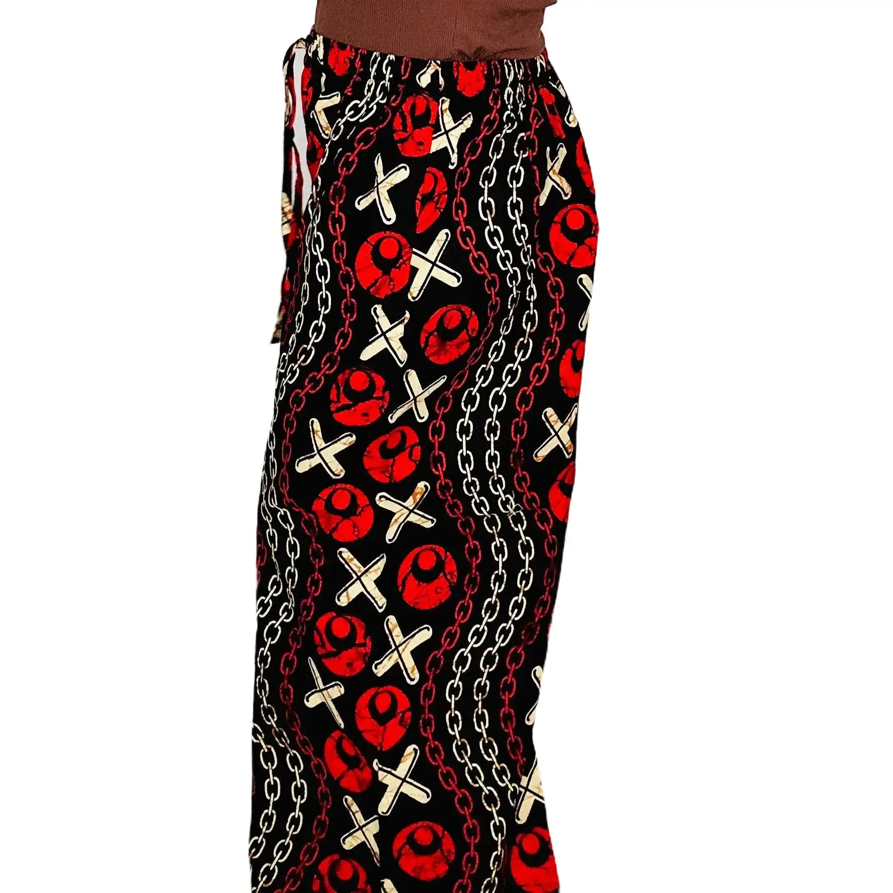 The Ankara Edit Palazzo Pants - 100% Cotton Ankara Fabric, Adjustable Drawstring, Wide-Leg, Relaxed Silhouette, Casual Bottoms for Women