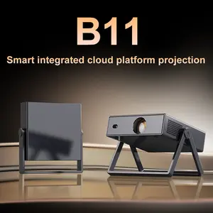 [US Warehouse] 2026 B11 Projector, New Year Pick, 800 ANSI Lumens, 4K Decoding, Android 11.0, Dual Wi-Fi 6 Wireless, Bluetooth, Autofocus, 180° Rotation, 150-Inch HD Display, Built-In Audio Speaker, Home Use Home Cinema Projector