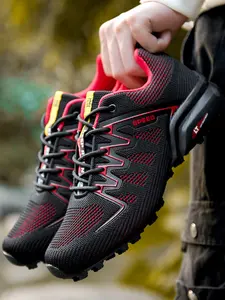 K100 Men's Classic Oversized Lightweight Breathable Outdoor Hiking, Trail Running Shoes, Ideal for Couples, Casual Wear, Sports & Running, All Seasons