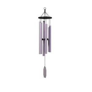 BLEEDING HEART WIND CHIME ~ Amethyst 41 inch Amish Handmade in USA