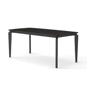 70 Inch Modern Dining Table Wood Dining Table for 4 to 6 People Rectangular Kitchen Dining Room Table