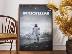 Interstellar Movie Poster, Retro Vintage Poster, Gift for Him, Wall Art