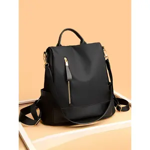 Fashion design waterproof Oxford cloth backpack chest bag crossbody style, hanging bag backpack leisure large capacity durable anti-theft travel lightweight women's backpack, students  office workers daily travel good partner Travel Backpacks