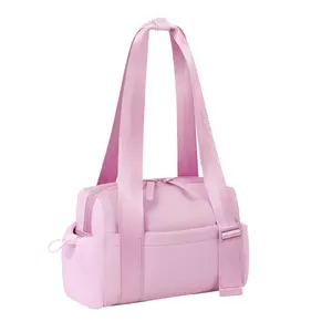 Mini Gym Bag for Women Girls Small Shoulder Bag with Wet Compartment Waterproof Travel Duffle Bag Cute Workout Sport Bag