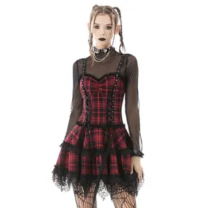Girl in the Band Plaid Punk Dress