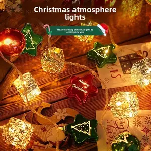 Sheng Kuang Outdoor Complete Christmas Light Kit All-in-1 Decor Bundle with Star Topper String Lights & Ornaments Warm White Multicolor for Instant Holiday Magic