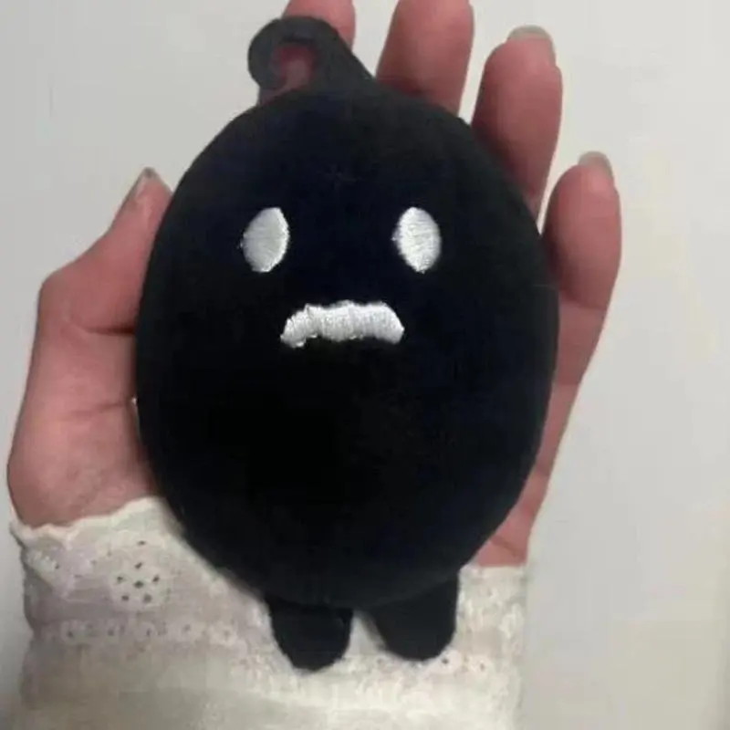 Game Stardew Valley Krobus Cosplay Doll Stuffed Dolls Black Plushie Bag Decoration Accessory Halloween Props