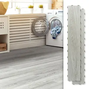 Art3d Interlocking Luxury Vinyl Flooring Tile, 18-Pack 36 x 6in Wood Floor Plank for Living Room Bedroom Anti-Slip, Wear-Resistant Reusable Decorative