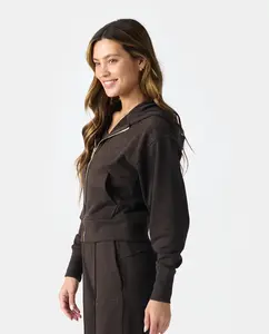 Rylie Full-Zip Sweatshirt Java, Large