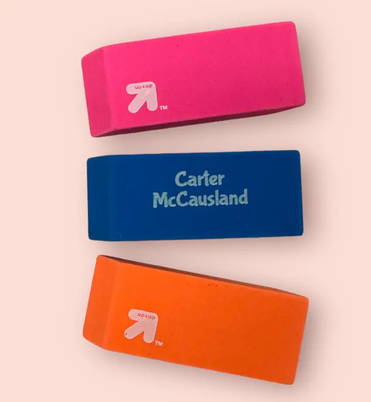Up & Up Personalized Erasers, Set of 2