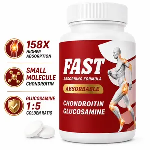 Nutrimaster Glucosamine Chondroitin Joint Support Supplement, Small Molecule Chondroitin, Fast Absorbing Formula, Supports Joint Comfort, Cartilage Health & Daily Mobility, 60 Tablets, 30-Day Supply
