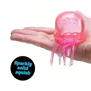 NEEDQN Jelly Squish - Soft Gel Filled Sensory Squeeze Toy, Stretchy Elastic Squishy Stress Relief Ball, Calming Anxiety Reducing Hand Fidget, Cute Relaxing Jelly Texture, Fun Portable Handheld Squeeze Toy Gift for All Ages