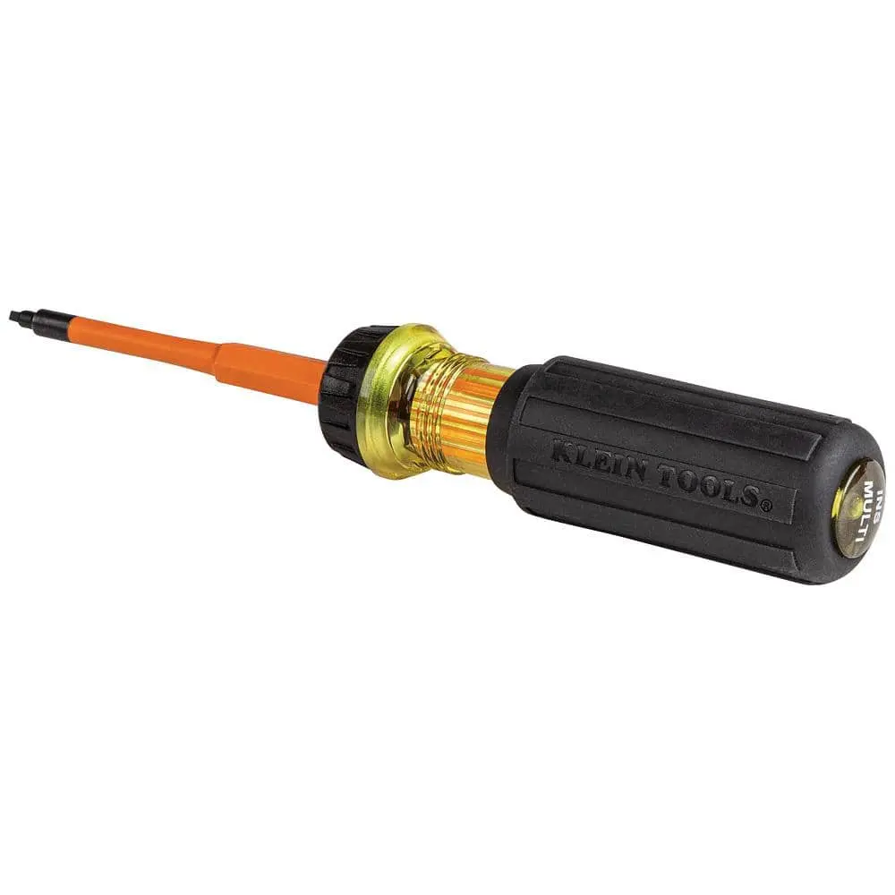 2-in-1 Insulated Flip-Blade Screwdriver, #1 Square, #2 Square