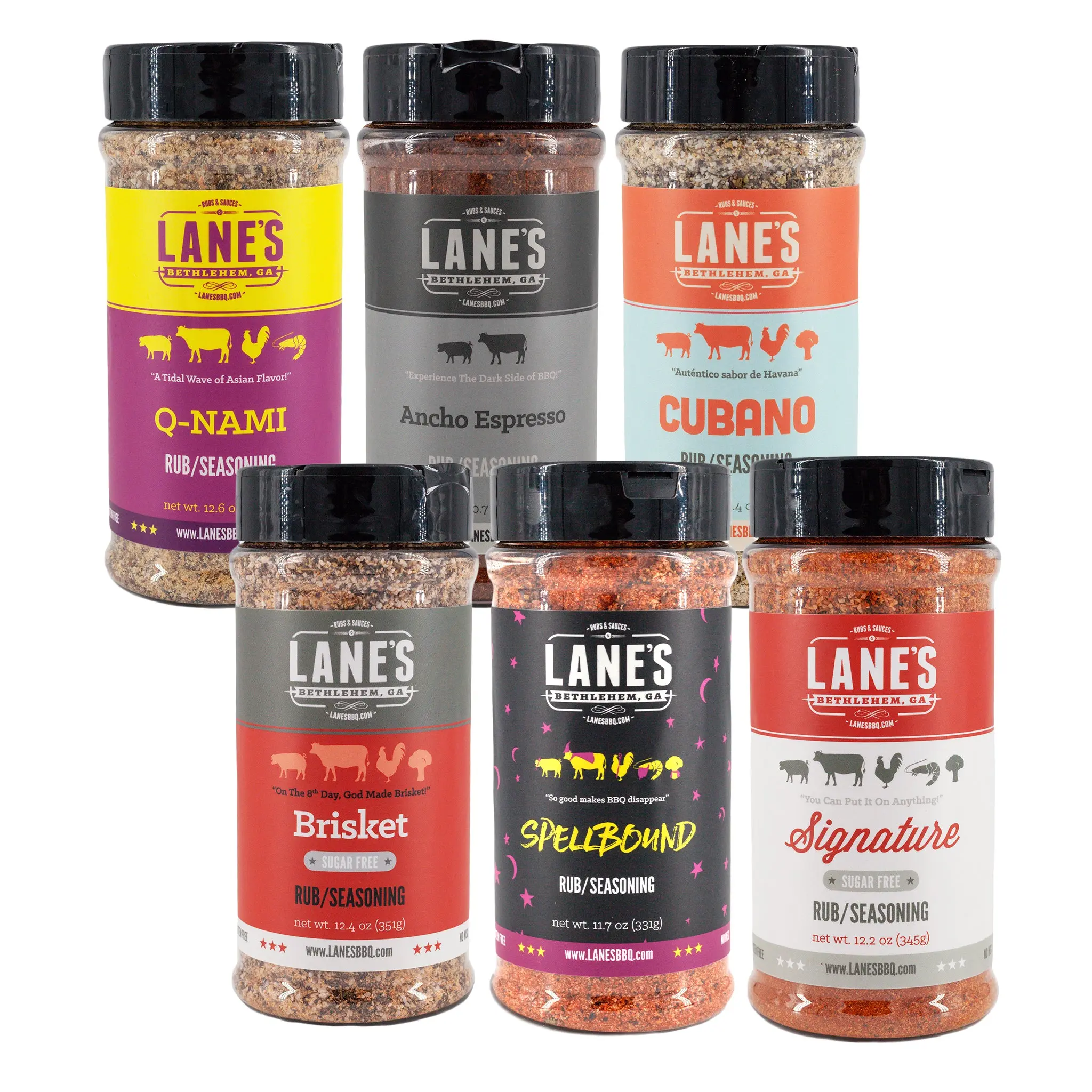 Lanes Big 6 Rub/Seasoning Bundle Lanes Big 6 Rub/Seasoning Bundle