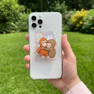 Punch Monkey Magnetic Phone Grip, Viral Little Monkey Phone Holder, Save Punch Phone Grip, Cute Meme Monkey Gift For Friend & Lover
