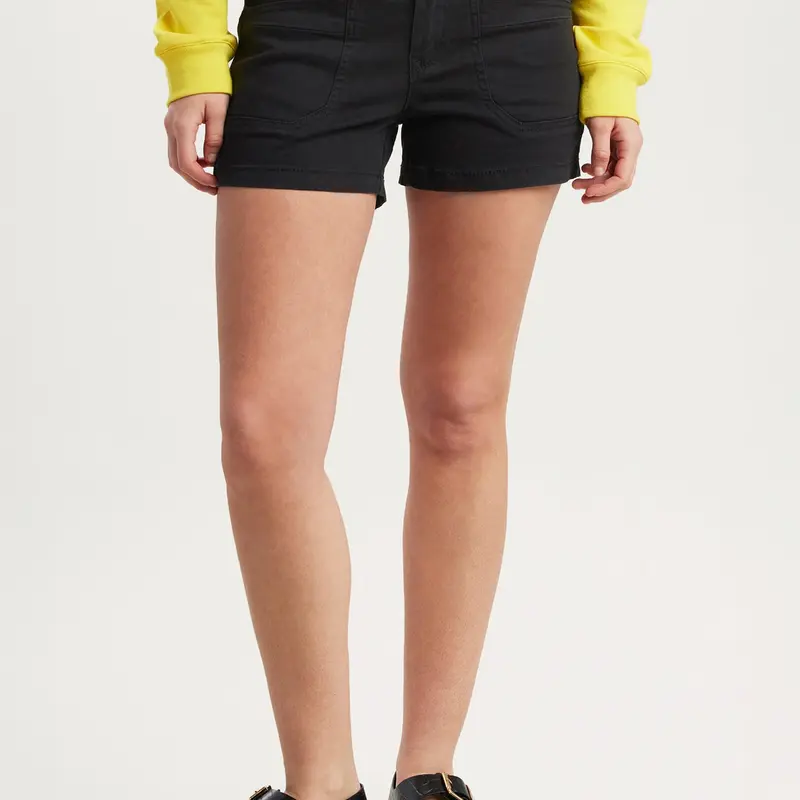 UNIONBAY Women's Low-Waisted Delaney 3.5" Cotton Stretch Shorts - Button Closure, Lightweight Breathable Fabric, Pockets, Comfortable Fits, Ideal for Everyday & Outdoor Wear