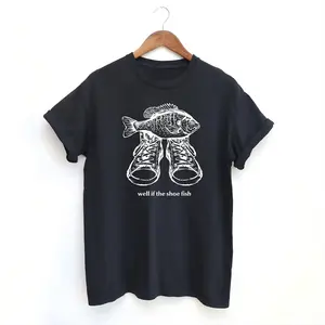 If The Shoe Fish Shirt - Funny Fishing Meme Tshirt - Fih Pun Summer Graphic Tee - Fisherman Gift