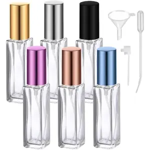 6 count 10ML Perfume Travel Refillable, Portable Perfume Atomizer, Cologne Travel Bottle, Travel Size Perfume Bottle Empty