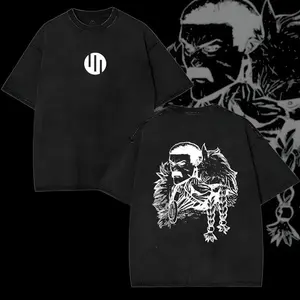 Thragg Invincible Universe Warrior Double Printed Vintage Washed Heavyweight Cotton T-Shirt Hoodie & Sweatshirt Unisex Casual Tee, TV show Top Trending Comic Tshirt trendy t-shirts comic tshirt ,graphic tee,vacation outfits men gifts dailywear