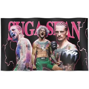 Sean Boxing Tapestry Flag 3×5 Feet Funny Poster Banner Wall Outdoor Hanging Flag With Brass Grommets for College Dorm Room Decor.