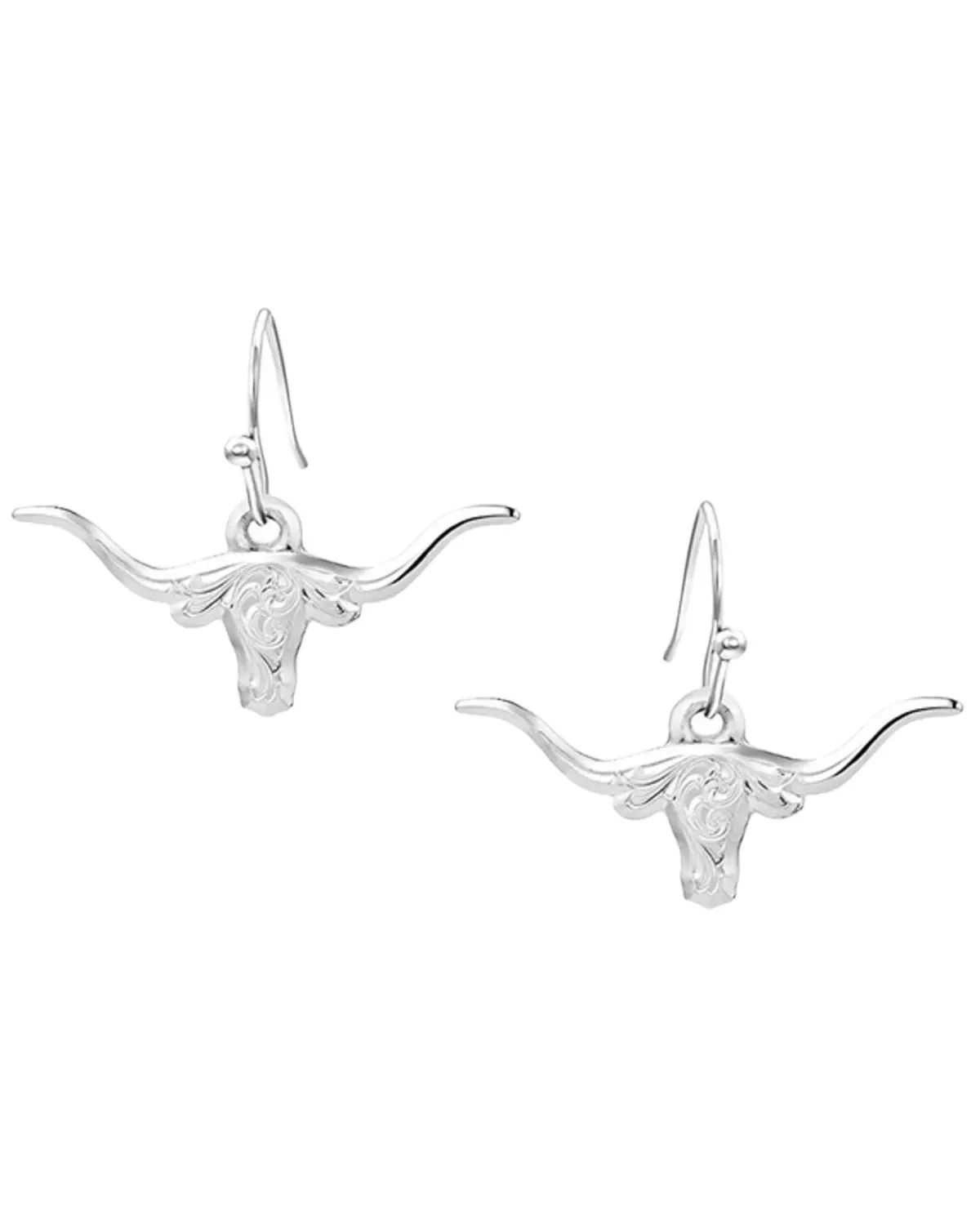 Montana Silversmiths Women's Women'S Out West Longhorn Earrings - Er6139
