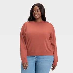 Women's Pullover Sweatshirt - Universal Thread Rust XL