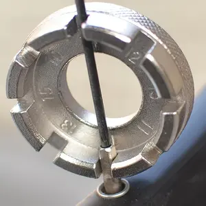 Bicycle Wire Wrench Bicycle Spokes Tire Repair, Mountain Steel Braided Wheel Tool 8-port Silver Wrench Tool
