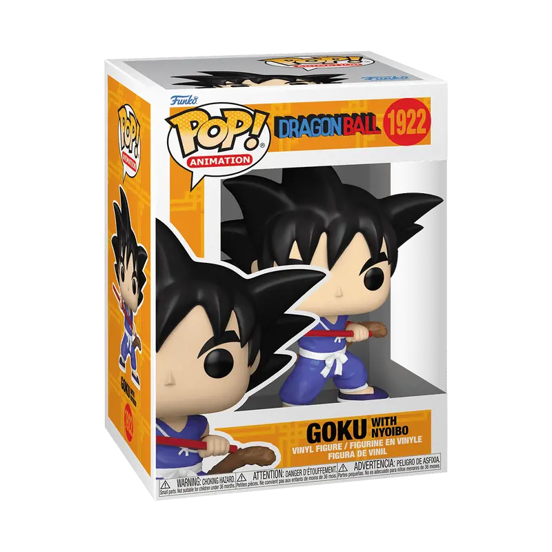 Funko POP Animation: Dragon Ball - Goku w/ Nyobou w/ vRare Pop Protector Included