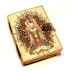 Lear  Journal -  Luna Moth Journal, Book of Shadows Journal with 200 Pages, Witchy Journal for Writing, Grimoire, and Sketching (Seven Chakra (5x7 inch))