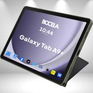 Multi-position Book Case for Samsung Galaxy Tab A9+ with Kickstand Black/Green