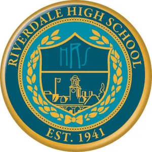 Riverdale High School Logo Button Pin