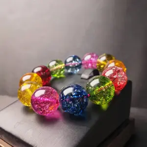 20Mm Crystal Bracelet, Unisex Style, Lucky Wristband, Holiday Gift, Couple'S, Everyday Wear, Birthday Gift