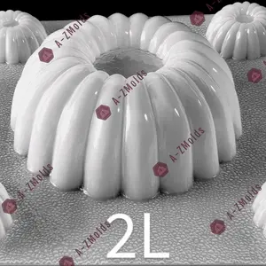 5 Cavities jello, gelatine, pudding plastic mold