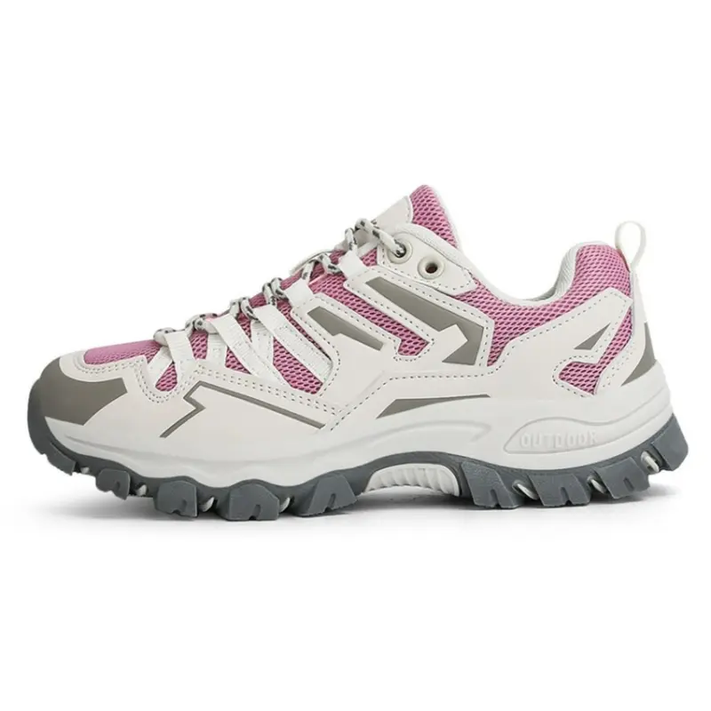 Women's Mesh Hiking Shoes, Outdoor Activity Casual Walking Shoes, Training Shoes, Running Shoes, Multi-Color Laces, Comfortable and Durable, Hiking Style Shoes, Outdoor Sports Footwear, Outdoor Trekking Shoes