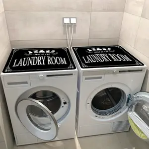 Laundry Room Washing Machine Dust Cover - Durable Protection Pad for Dryer, Absorbent and Protective Fashion, Easy to Clean, Modern Design