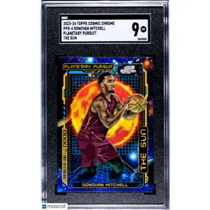 2023 Topps Cosmic Chrome Donovan Mitchell #PPS-4 Planetary Pursuit The Sun SGC 9