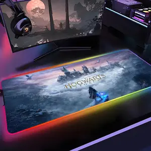 Hogwarts Legacy Mouse Pad Gamer Rgb 1000×500mm 900×400mm 800×400mm 600x300mm Desk Mat Back Light Led Mousepad Setup Gaming Accessories Deskmat Big Mousepad Backlight