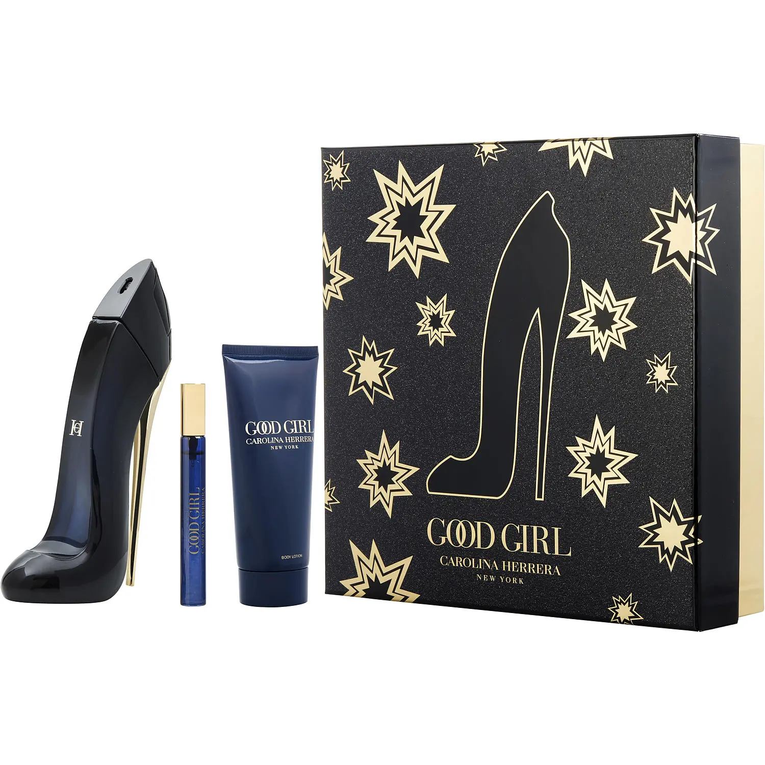 Ch Good Girl Set-Eau De Parfum Spray 2.7 Oz & Body Lotion 3.4 Oz & Eau De Parfum Spray 0.33 Oz Mini For Women