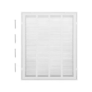SummerWinsVEVOR Return Air Filter Grille, Fits W20x H25 Inch Duct Opening, Filter Not Included, Return Air Vent Cover for Wall, Powder-Coated Steel Return Air Grill Detachable Face/Door for 1 inch Filters, Includes Screwsdealsforyoudays