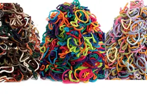 Pro Size Potholder Loops Assortment Bags, 10" Makes 6 potholder - Bulk Weaving Loops.