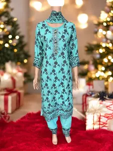 Traditional Designer Salwar Kameez Suit - Ethnic Wear for Women - 214