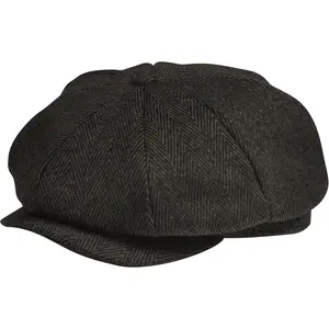 Newsboy Cap for Men - Irish Newsies Cabbie Hat - Flat Winter Hat