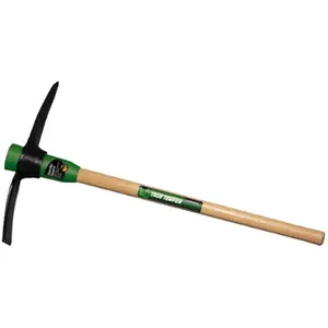 212 MAIN 5 lbs 36 in. Pick Mattock - Pack of 4, Forged Steel, Handle Guard, Durable Gardening Tools with Hickory Wood Handle
