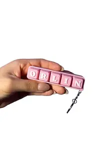 Custom Name Keychain – Personalized Click Stress Relief